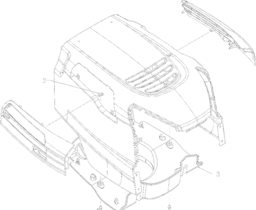 Part Location Diagram of 731-08440A Husky Plenum